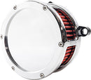 BA Air Cleaner Kit Chrome / Red | 10103323