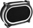 Stage 2 Oval Air Cleaner Kit Black / Silver For Harley Davidson FLSTC 1690 ABS 2016-2017