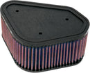 OE Replacement High-Flow Air Filter Black / Red For Kawasaki KFX 700 2X4 2004-2010