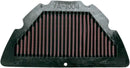 OE Replacement High-Flow Air Filter Black / Red For Yamaha YZF-R1 1000 2004-2006
