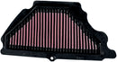 OE Replacement High-Flow Air Filter Black / Red For Kawasaki ZX-6 R 600 2007-2008