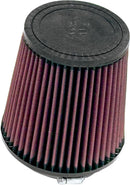Universal Clamp-On Air Filter Black / Red | 10111053