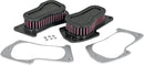 OE Replacement High-Flow Air Filter Black / Red For Suzuki M 109 R 2006-2025