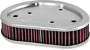 Replacement High-Flow Air Filter Red / Silver For Harley Davidson FLD 1690 2012-2013
