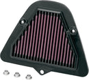 OE Replacement High-Flow Air Filter Black / Red For Kawasaki VN 1700 2009-2013
