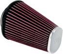 Replacement Air Filter for Aircharger Air Intake Chrome / Red For Harley Davidson FLD 1690 2013
