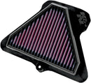 OE Replacement High-Flow Air Filter Black / Red For Kawasaki ZX-10 R 1000 2011-2015