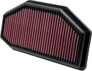 OE Replacement High-Flow Air Filter Black / Red For Triumph SPEED TRIPLE 1050 2011-2015