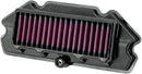 OE Replacement High-Flow Air Filter Black / Red For Kawasaki ER-6F 650 2012-2016