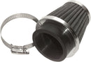 Clamp-On Pod Air Filter Black / Chrome For Honda CB 250 N - 1.89 Inch