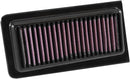 OE Replacement High-Flow Air Filter Black / Red For Suzuki AN 650 2002-2009