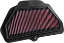 OE Replacement High-Flow Air Filter Black / Red For Kawasaki ZX-10 R 1000 2016-2019