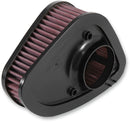 Replacement High-Flow Air Filter Black / Red For Harley Davidson FLH 1868 ABS 2021