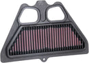 OE Replacement High-Flow Air Filter Black / Red For Kawasaki Z 650 RS ABS 2022-2024