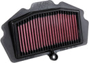 OE Replacement High-Flow Air Filter Black / Red For Kawasaki EX 400 2018-2022
