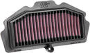 OE Replacement High-Flow Air Filter Black / Red For Kawasaki EN 650 2015-2020