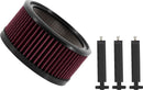 Big Power Filter Kit Black For Harley Davidson FLD 1690 2012-2013