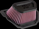 Replacement High-Flow Air Filter Black / Red For Yamaha YZF-R1 1000 2023