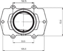 Carburetor Mounting Flange Black For Arctic Cat Pantera 800 EFI 2004