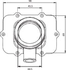 Carburetor Mounting Flange Black For Ski-Doo (BRP) GSX 800 PTEK 2007