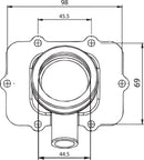 Carburetor Mounting Flange Black For Ski-Doo (BRP) Summit 600 2001-2002