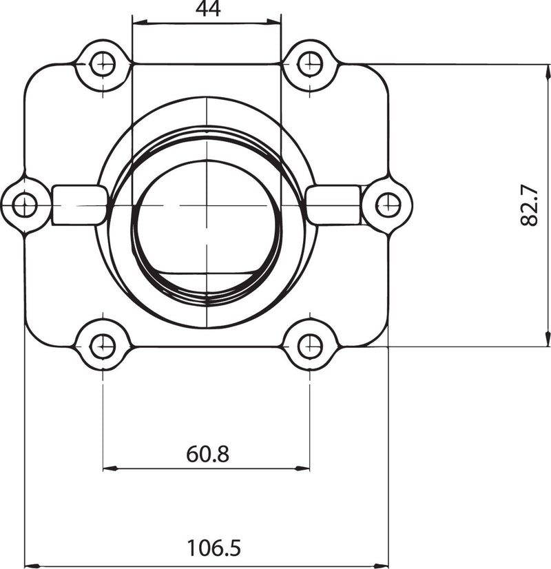 Carburetor Mounting Flange Black For Polaris SWITCHBACK 600 HO 2007