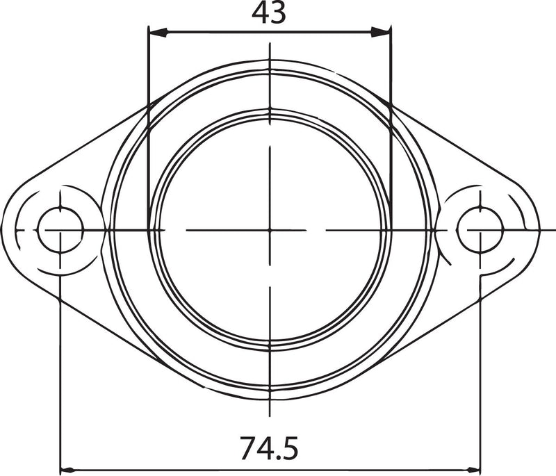 Carburetor Mounting Flange Black For Yamaha SRX 440 1980