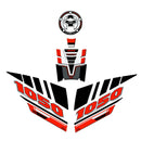 3D Motorcycle Stickers - Basic Kit Orange For Suzuki V-Strom 1050 / 1050XT 2020-2023