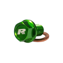 Magnetic Drain Bolt M10 x 22MM x 1.5 KXF450 06-15 Green
