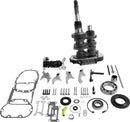 Overdrive 6-Speed Gear Set Black For Harley Davidson FLHR 1450 2002-2006