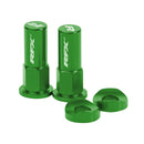 Pro Rim Lock Nuts And Washers Green - Pack Of 2
