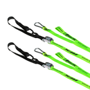 Race Tie Downs With Extra Loop And Carabiner Clip Hi-Viz / Black