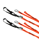 Race Tie Downs With Extra Loop And Carabiner Clip Orange / Black