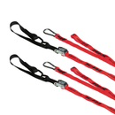 Race Tie Downs With Extra Loop And Carabiner Clip Red / Black