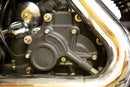 Function-Formed™ Cable Type Transmission Side Cover Assembly Black / Wrinkle For Harley Davidson FLD 1690 2012-2013