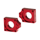 Pro Rear Axle Blocks KTM/Hus/Gas 125-450 24-25 Red