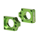 Pro Rear Axle Blocks KX250 17-24 KX450 16-24 Green