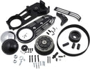 2" Belt Drive Kit with Changeable Domes Black For Harley Davidson FLST 1340 1990 - 50.8 MM