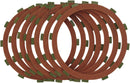 Red Eagle Organic Clutch Friction Plate Set Red For Harley Davidson XLH 1100 1986-1987