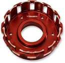 Billet Clutch Basket Anodized / Red For Harley Davidson FLD 1690 2012-2013