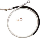 Alternate Length Hydraulic Clutch Line Chrome For Harley Davidson FLHR 1750 - 208.5 CM
