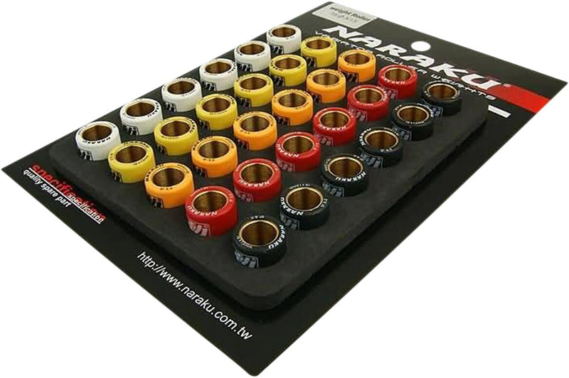 Variator Weights Adjustment Set Black / Orange / Red / Yellow For Adly (Herkules) AIR TEC 1 50 2010-2011