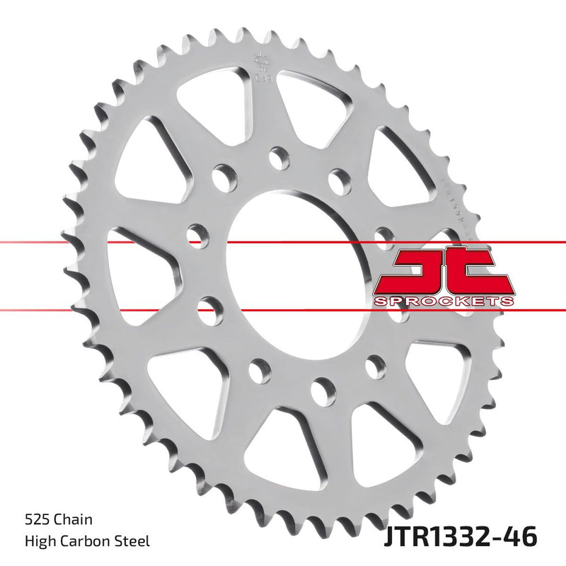 Rear Sprocket Steel Natural For Honda VF 400 F 1982-1986 - 46T