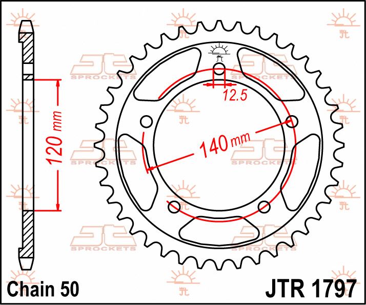 Rear Sprocket Steel Natural For Suzuki GSX 1400 2001-2007 - 41T