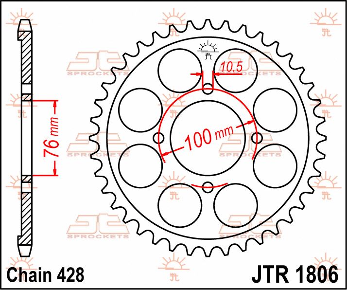 Rear Sprocket Steel For Suzuki RG 125 F 1992-1996 - 56T