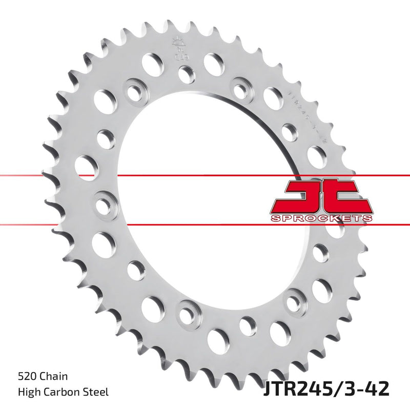 Rear Sprocket Steel Natural For Honda XL 350 1974-1978 - 42T