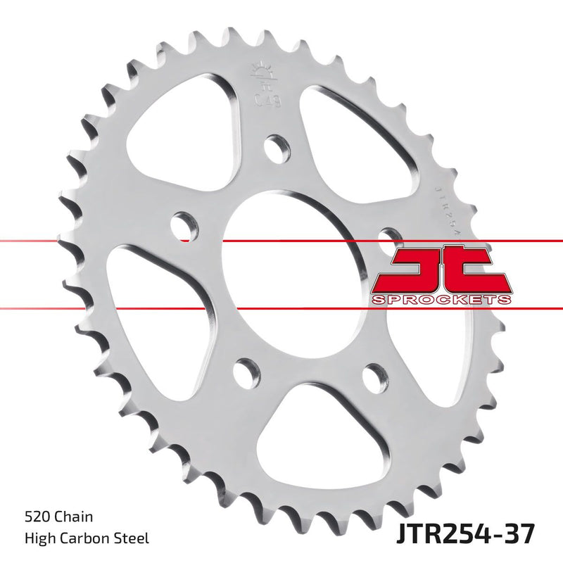 Rear Sprocket Steel Natural For Honda XR 200 R 1981-1983 - 37T