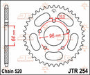 Rear Sprocket Steel Natural For Honda XR 200 R 1981-1983 - 37T