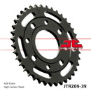 Rear Sprocket Steel Black For Honda CL 175 K 1968-1973 - 39T