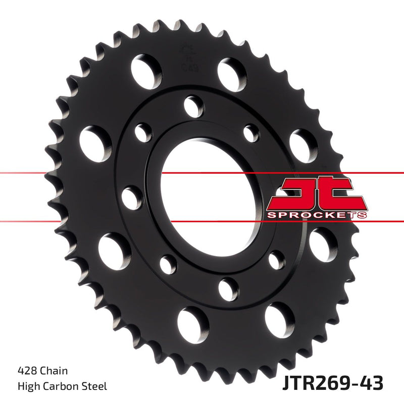 Rear Sprocket Steel Black For Honda CL 175 K 1968-1973 - 43T